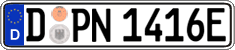 German license plate, Electric vehicles