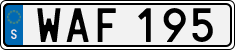 License plate of Sweden, Regular plates
