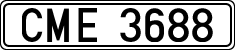 License plates of Spain, Official and military plates