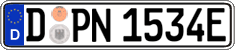 German license plate, Electric vehicles