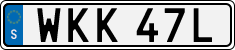 License plate of Sweden, Regular plates