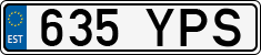 License plate of Estonia, Regular car plates