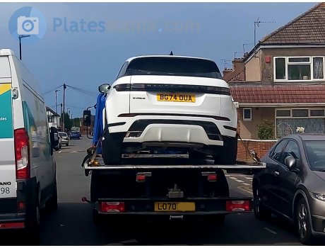 BG74 OUA, Land Rover Range Rover Evoque