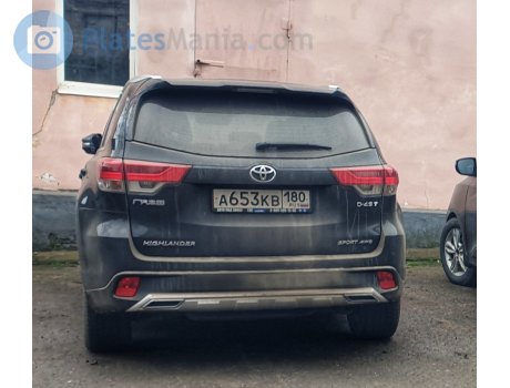 а653кв180, Toyota Highlander