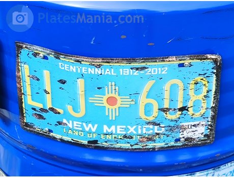 LLJ-608, License plate without vehicle