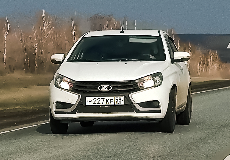 р 227 ке 58, Lada (VAZ) Vesta 1st gen Sedan (GFL), 2015–2022