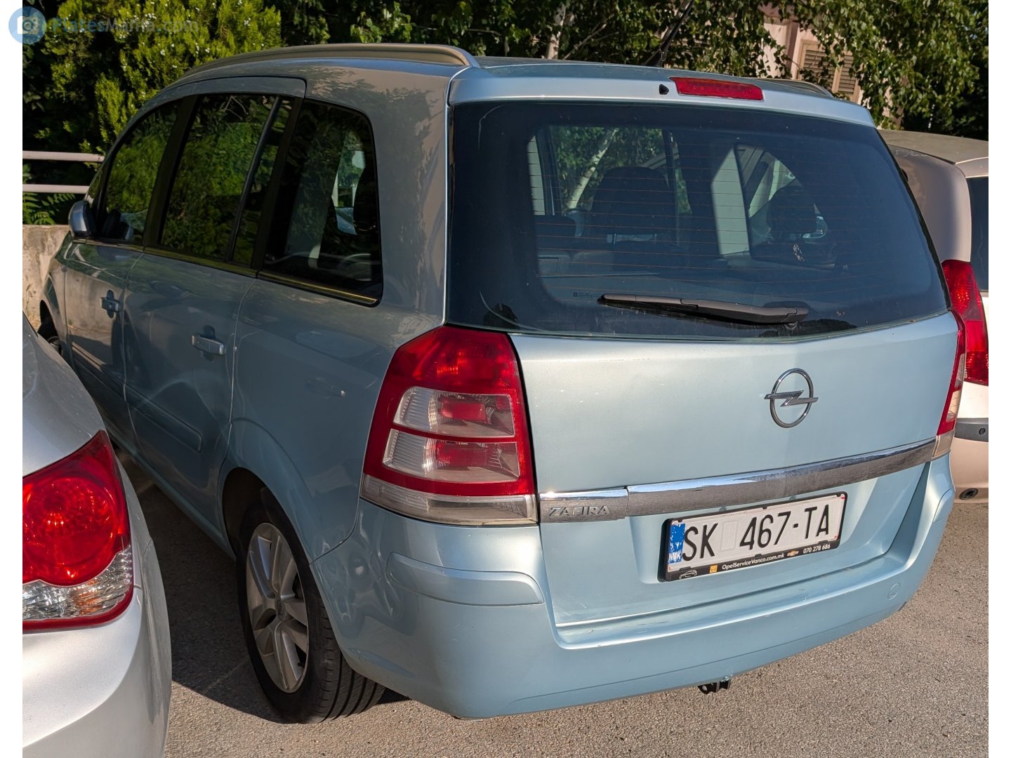 SK 467-TA, Opel Zafira 2nd gen (Family) (B; A05), 2005–2014