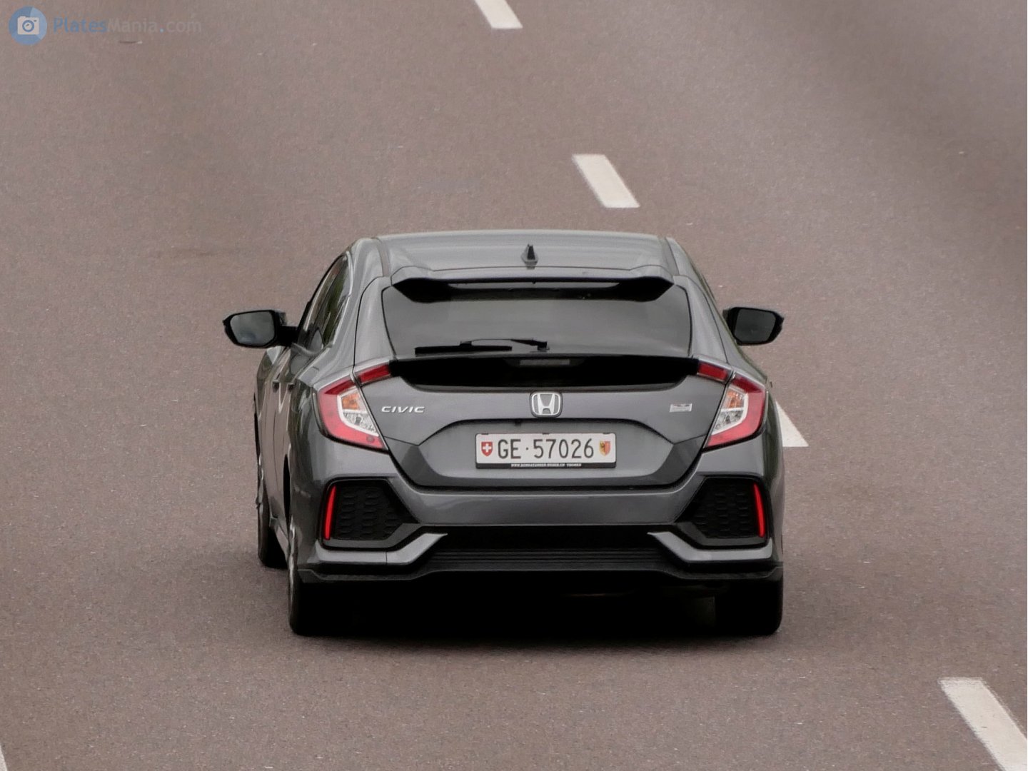 GE 57026, Honda Civic 10th gen Hatch (FK), 2016–2022
