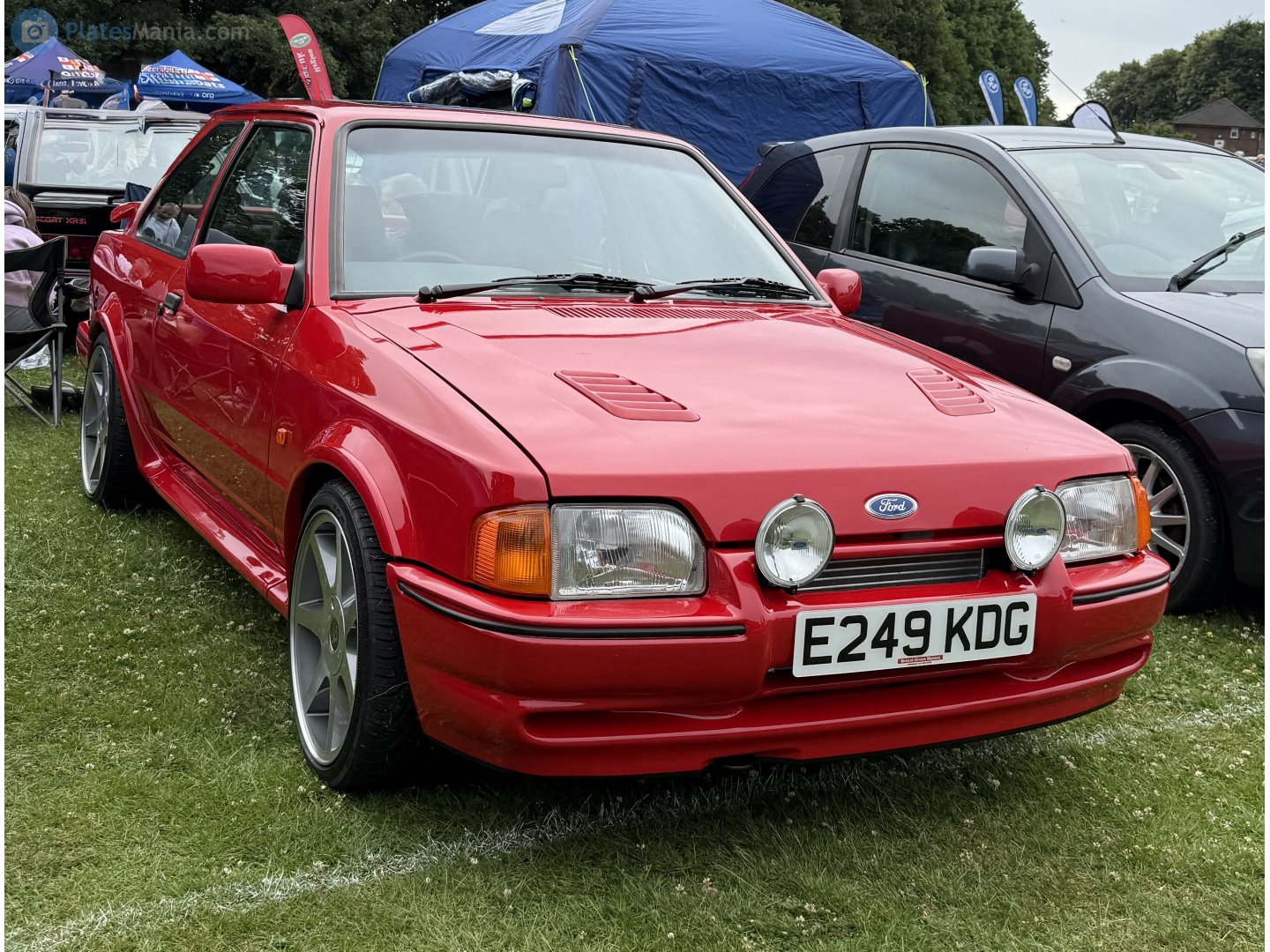 E249KDG, Ford Escort 3rd gen 3-door Hatch (61; NA-market), facelift, 1985–1990