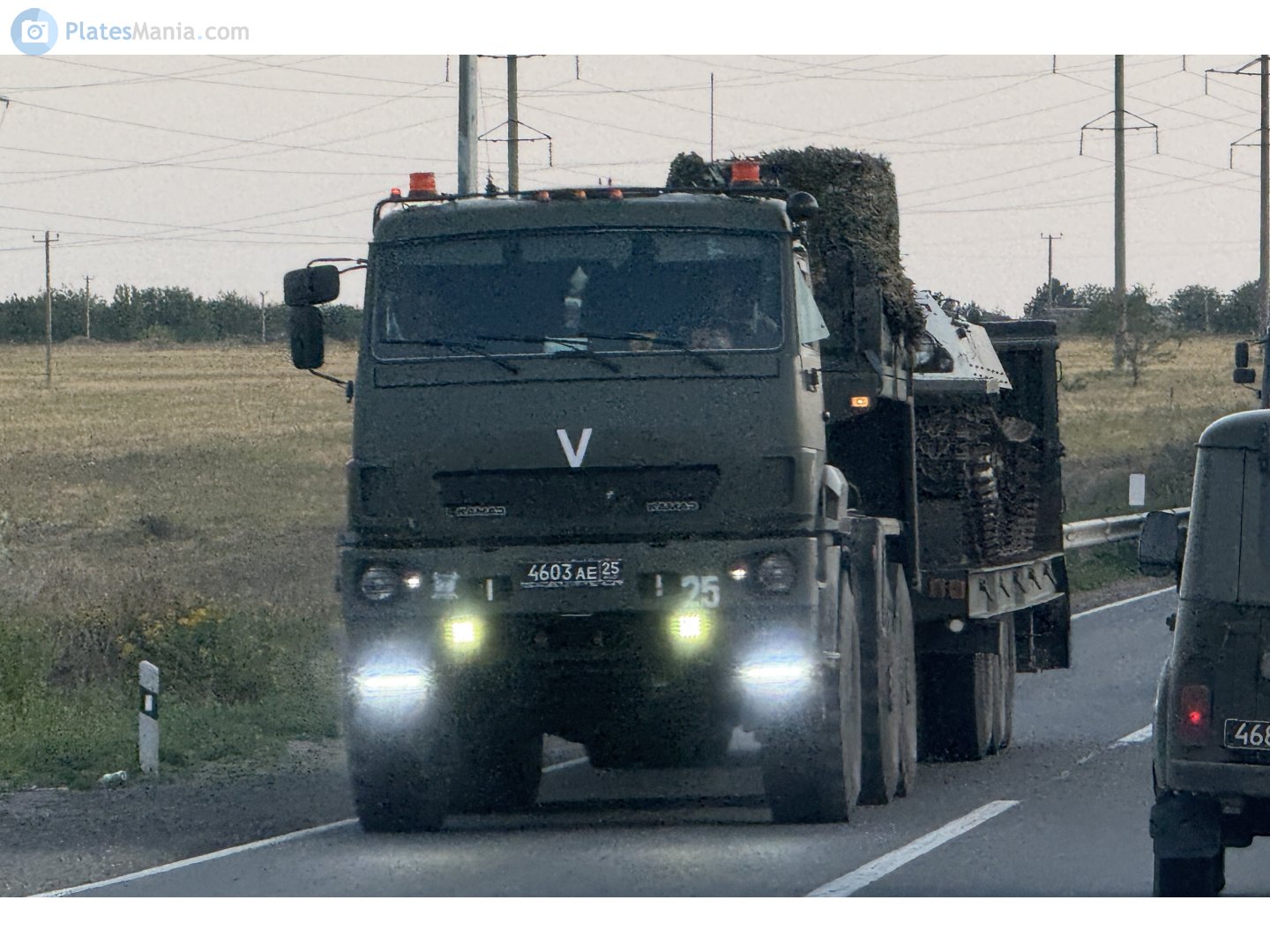 4603 ае 25, KamAZ 6522 65221 Military, facelift, 2023–