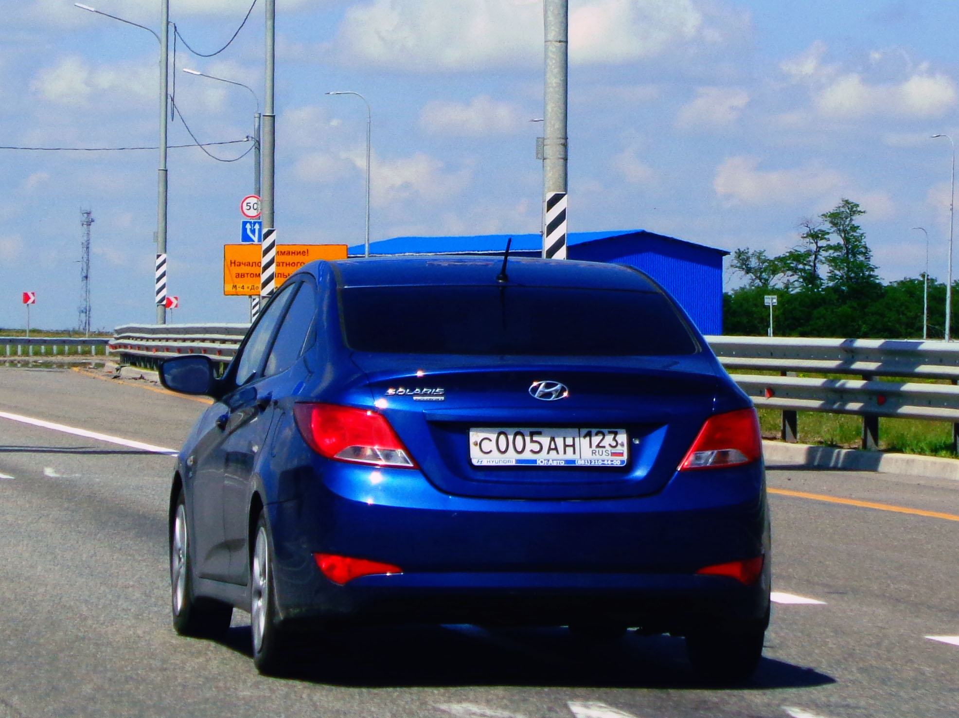 с 005 ан 123, Hyundai Solaris 1st gen Sedan (RB), facelift, 2014–2017