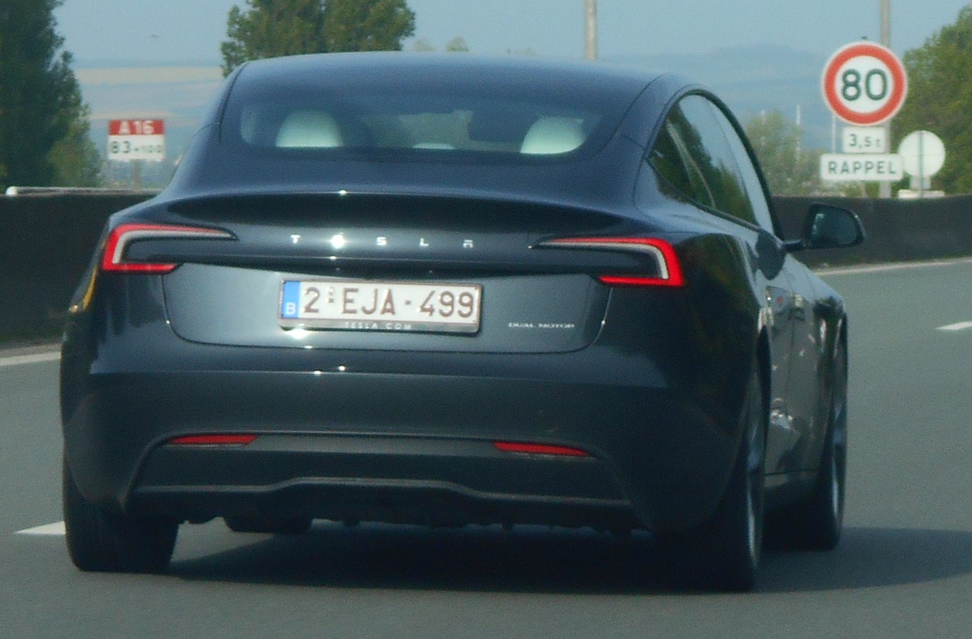2-EJA-499, Tesla Model 3 1st gen (5YJ3), facelift, 2023–