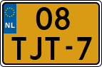 License plate of the Netherlands, Cars