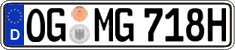 German license plate, Plates for oldtimers (type 