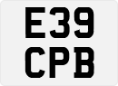 License plate of the United Kingdom, 1983 year system