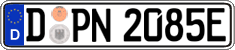 German license plate, Electric vehicles