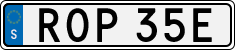 License plate of Sweden, Regular plates