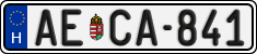 license plates of Hungary, Regular plates (2022)