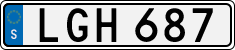 License plate of Sweden, Regular plates