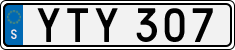 License plate of Sweden, Regular plates