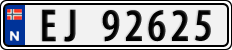 License plate of Norway, Cars