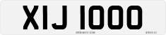 License plate of the United Kingdom, Northern Ireland (1966)