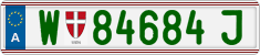 License plate of Austria, Regular plates