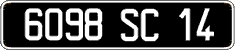 French license plate, FNI