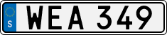 License plate of Sweden, Regular plates