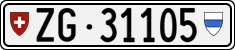 License plate of Switzerland, Cars