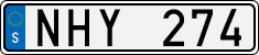 License plate of Sweden, Regular plates