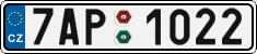 License plate of the Czech Republic, Cars (2001)