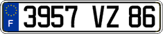 French license plate, FNI