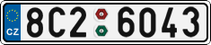 License plate of the Czech Republic, Cars (2001)