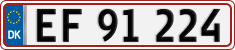 License plate of Denmark, Regular plates