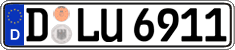 German license plate, Regular plates