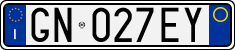 License plate of Italy, Cars (1994 year series)