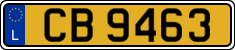 License plate of Luxembourg, 2003 year system