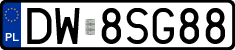 License plates of Poland, Regular car plates