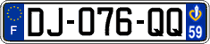 French license plate, SIV (ordinary)