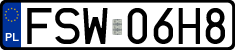 License plates of Poland, Regular car plates