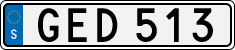 License plate of Sweden, Regular plates