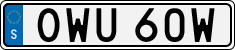License plate of Sweden, Regular plates