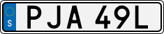 License plate of Sweden, Regular plates