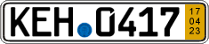 German license plate, Short-term transit plates