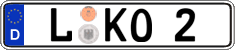 German license plate, Regular plates