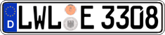 German license plate, Regular plates