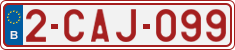 License plate of Belgium, Regular plates (2010)