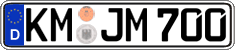 German license plate, Regular plates