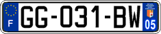 French license plate, SIV (ordinary)